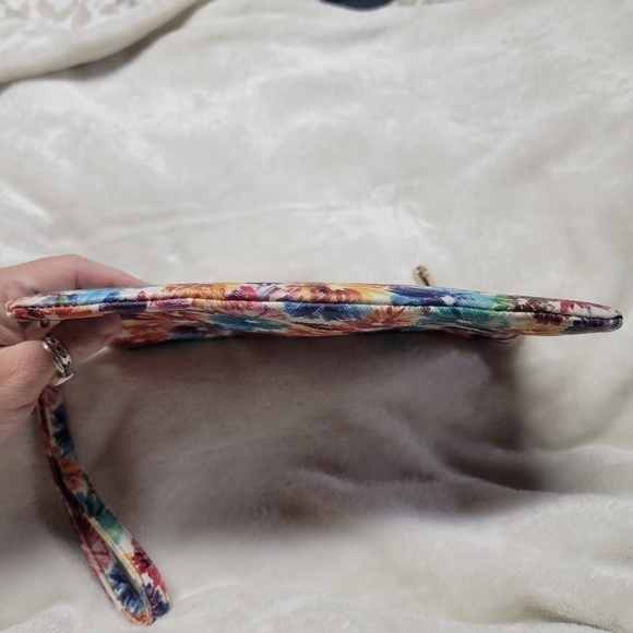 🧡C Brand Floral Clutch/Wristlet Bag - Picture 5 of 6